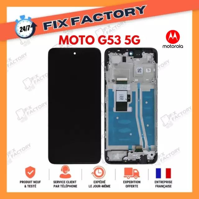 Ecran LCD + Tactile  Motorola Moto G53 5G AVEC CHASSIS QUALITE PREMIUM