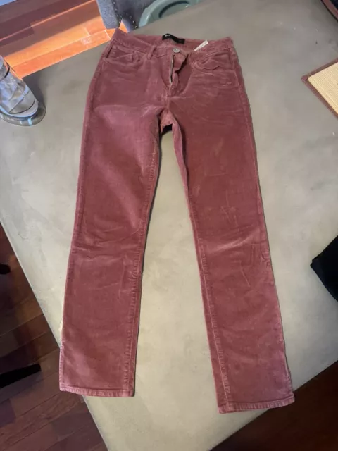 3X1 NYC Jeans Pink Velvet Pants Size 26