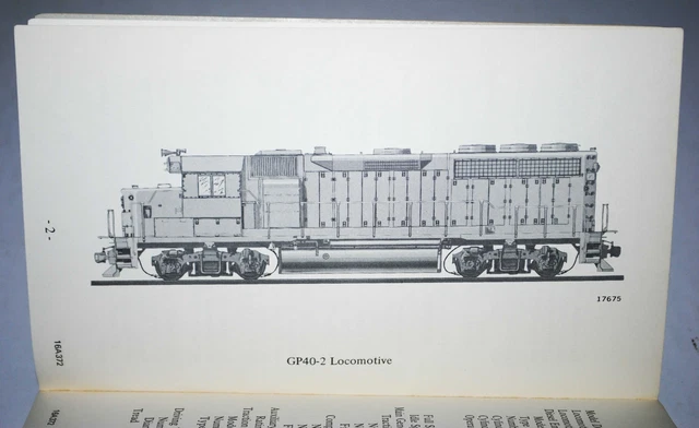 March 1972 EMD GP40-2 Locomotive Operating Manual