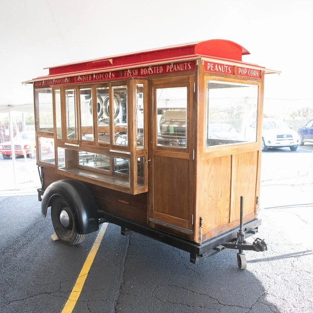 Eye Catching Dunbar MFG Twin Popper Popcorn/Peanut Machine Trailer