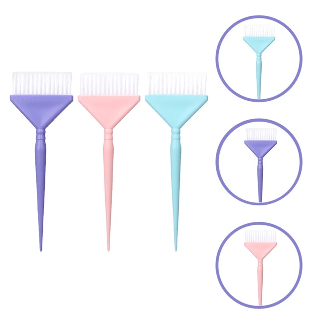 3 Pcs Hair Stylist Supplies Salon Equipment Color Brush Applicator Dye Comb