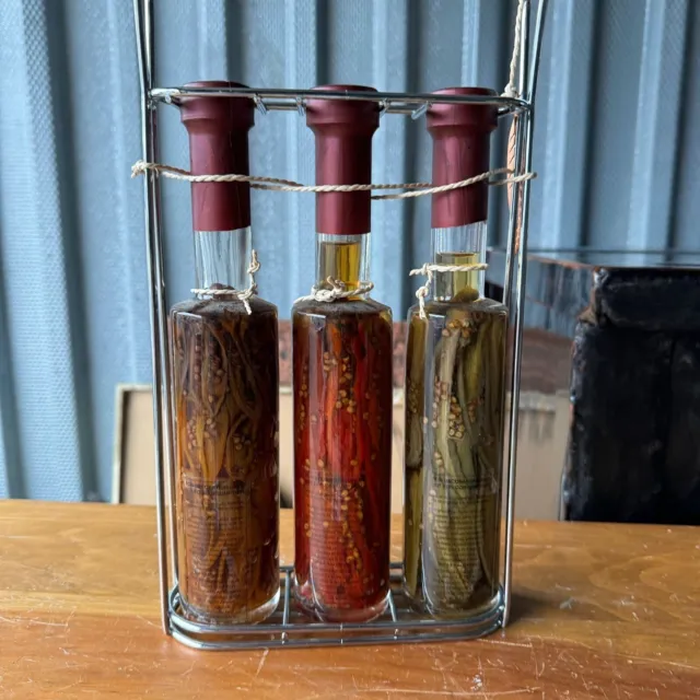 Shonfeld's Oil Vinegar Infused Green And Red Peppers 3 Bottles