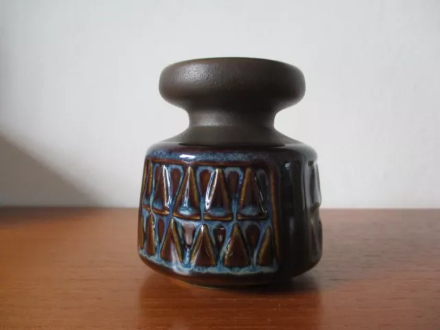 Soholm Stentoj Keramik Kerzenhalter Vase Bornholm Denmark 60er