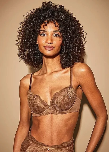 Soutien-gorge Plungé Simone Perèle Muse – Bonnet C, Tour 85 – Couleur Corail éclatant