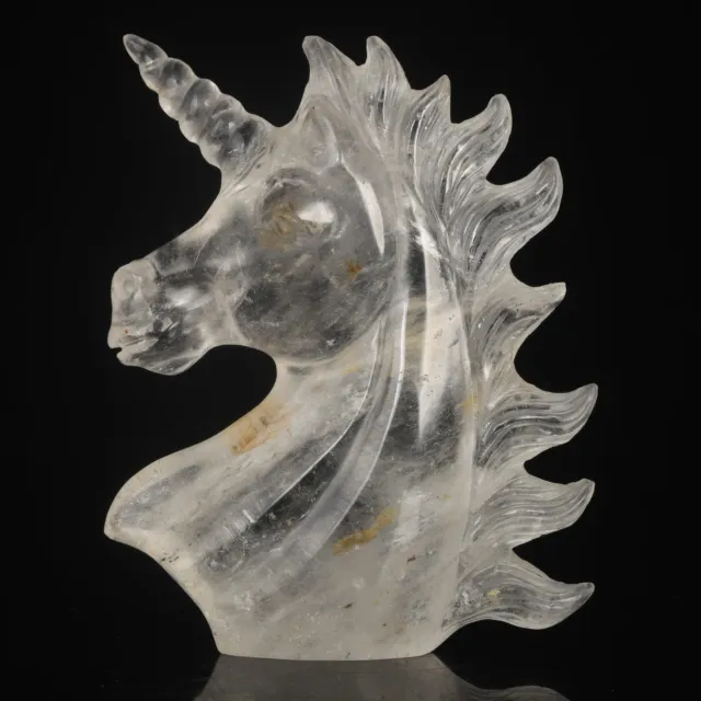 Poder metafísico tallado de cristal de cuarzo transparente natural de 4,17" #35W52