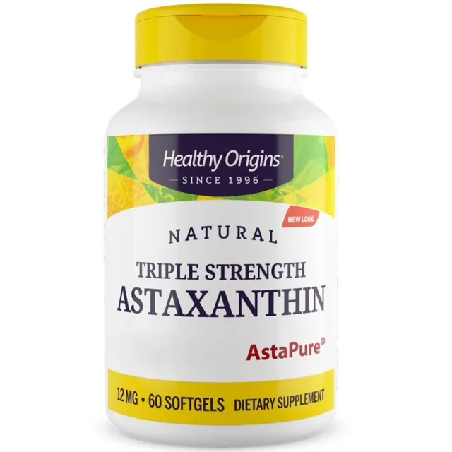 Healthy Origins, Triple Strength Astaxanthin Depot, 12mg, 60 Weichkapseln