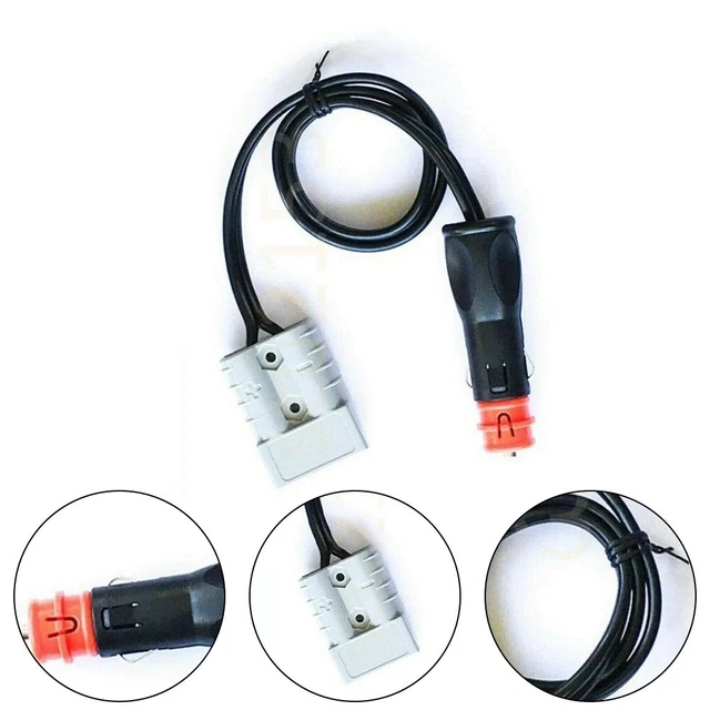 1PCS 50 Amp For Anderson Plug Connector To Plug Adapter Black  50cm  16awg