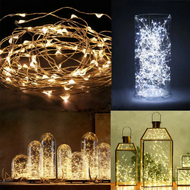 20/30/40/50/100LED String Copper Wire Fairy Lights Battery Powered Waterproof SM