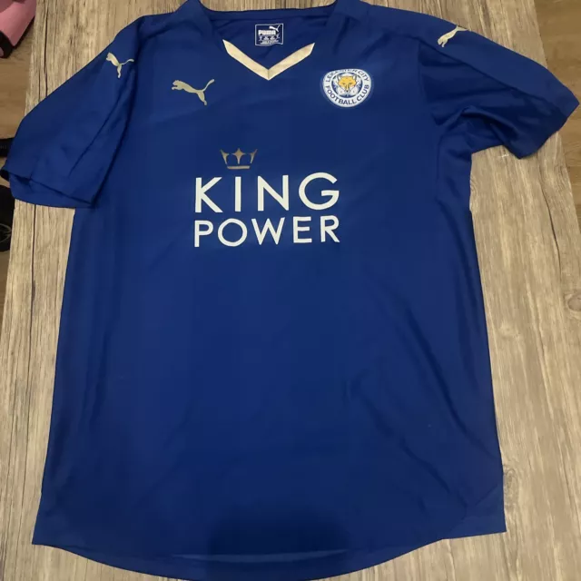 GENUINE LEICESTER CITY 2015 16 Champions Season Shirt Size M Puma