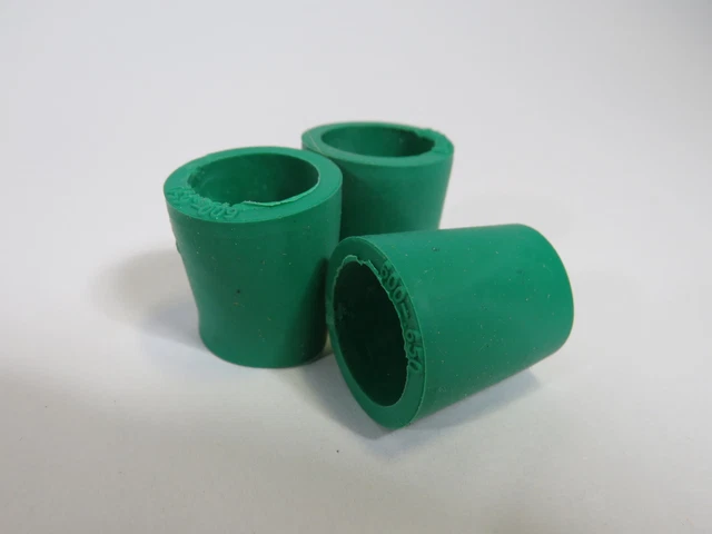 Generic Cable Grommet .600" - .650" Green Lot of 3 ! NOP !