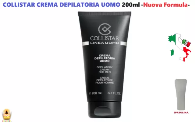 Collistar Uomo Crema Depilatoria 200ml -Nuova Formula -con SPATOLA