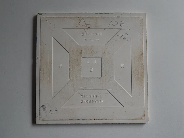 6" x 6" HEREFORD TILE English Ceramic Vintage Houses Landscape 2