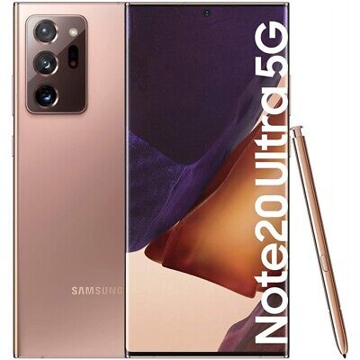 Samsung Galaxy Note20 Ultra 5G SM-N986U 128GB Bronze Unlocked GSM+CDMA GOOD