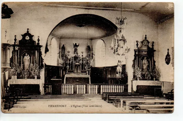 PIERREPONT - Meurthe et Moselle - CPA 54 - Vue interieure de l 'église