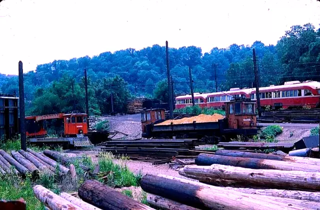 Original Kodachrome Slide Pittsburgh Trolley #M-283 South Hills June 1967
