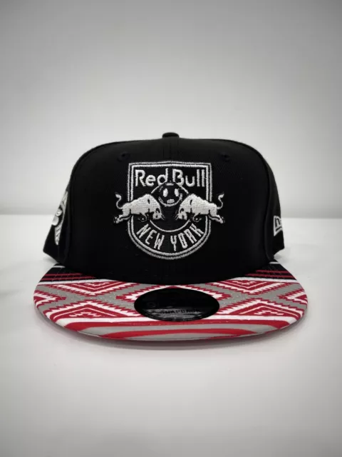 NEW ERA BLACK New York Red Bulls MLS Soccer Serape 9FIFTY Snapback Hat ...