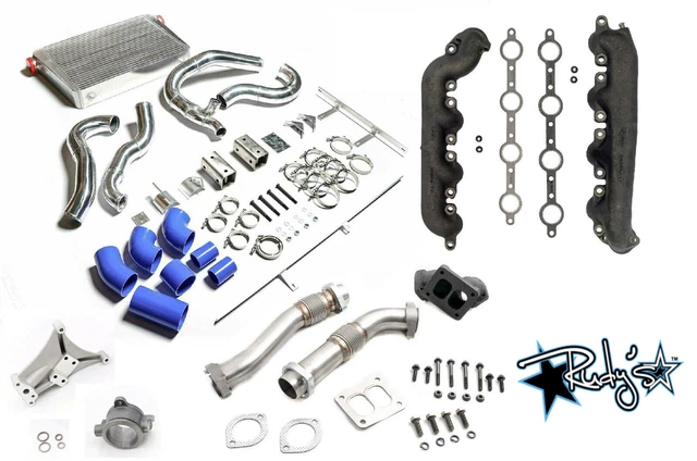 Rudy's Performance Intercooler Kit For 1994-1997 Ford 7.3L Powerstroke OBS F250 F350 - Aluminum