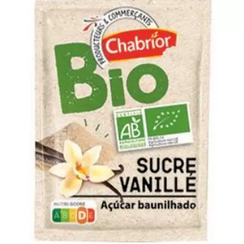 Zucchero vanigliato da agricoltura biologica il lotto di 5 bustine da 7g - 35g.