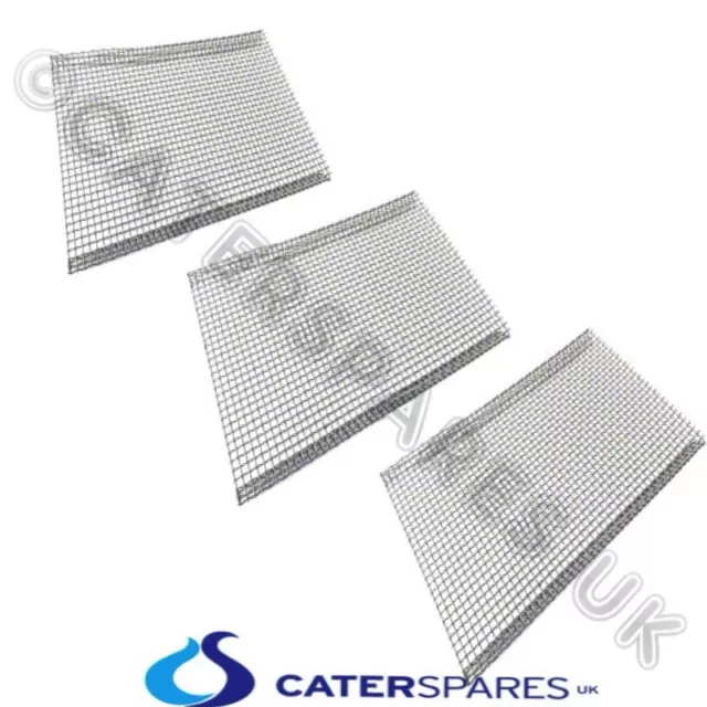 3 x ARCHWAY HEAVY DUTY STAINLESS STEEL DONER KEBAB MESH BURNER PROTECTION COVERS