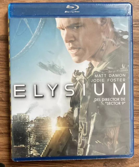 Elysium (Nuevo Blu-ray + DVD Sellado) Matt Damon, Jodie Foster