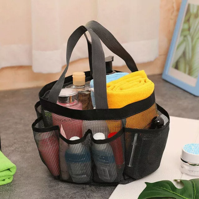 Bath Bag Storage Basket Shower Organizer Mesh Bag Beach Bag Travel Tote