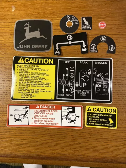 John Deere 318,420 Tractor Decal Set