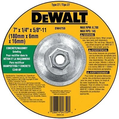 Masonry Grinding Wheel -DW4759