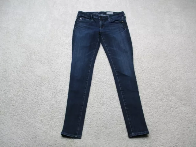 AG Adriano Goldschmied Jeans Womens 25 Blue Denim The Legging Ankle Contour