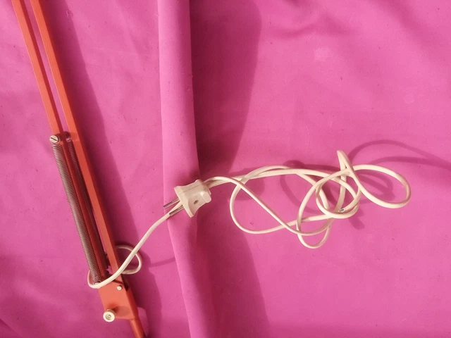 TWIST & TWIST T1 LAMPE Architecte BUREAU vintage Articulee orange 1960 Desk Lamp 13