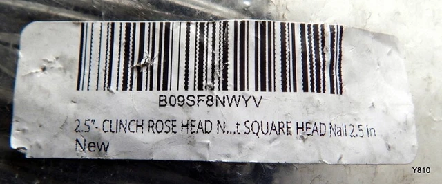 162 PCS Clinch Rosehead Standard Nails 2-1/2" OAL 3
