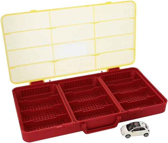 ODS Silver Wheel Valigetta Auto Giocattolo Con 6 Macchinine Diecast E Pista, Capacità Fino A 24 Auto, Regalo Per Bambini - 5