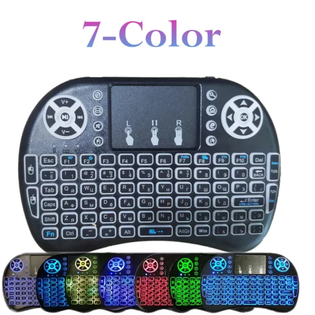 Wireless Mini Keyboard with Touchpad Mouse i8 Backlight for Android Smart TV Box