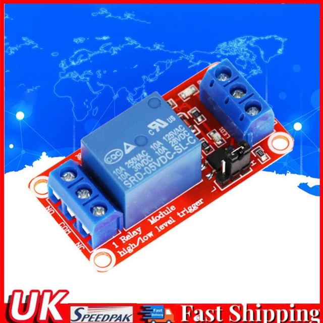 Modulo relè a 8 canali, interruttore modulo relè scheda DC 5V/12V/24V con trigger di livello basso alto isolamento OPTO(5V