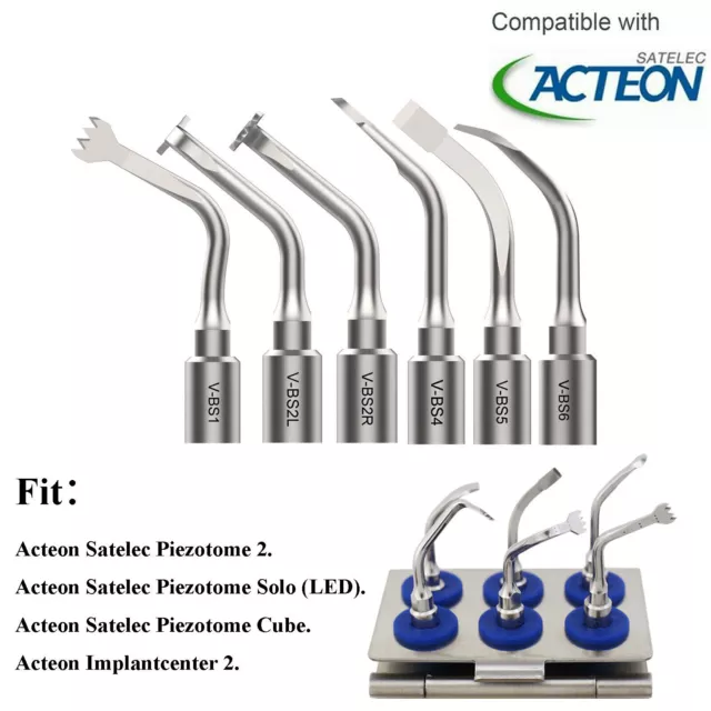 Dental Ultrasonic Surgery Tips SL LC BS Fit Acteon Satelec Piezotome 2 Solo Cube