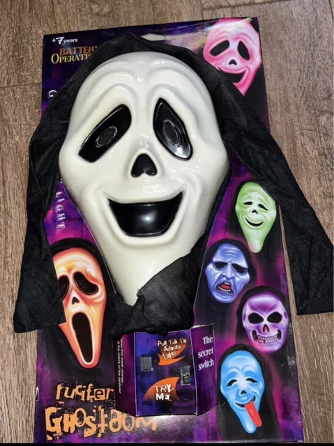 Ghost Face Spoof Mask Scary Movie Smiley Scream Easter Unlimited Rare Fun World