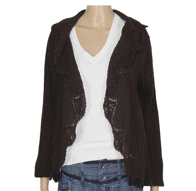 CONBIPEL TAGLIA M L Misto Lana Maglia Cardigan Pullover Donna EUR