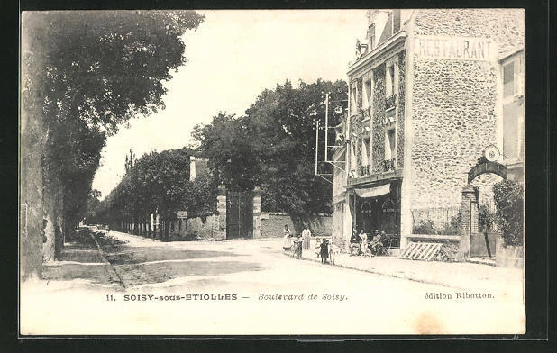 CPA Soisy-sous-Etoilles, Boulevard de Soisy 1904