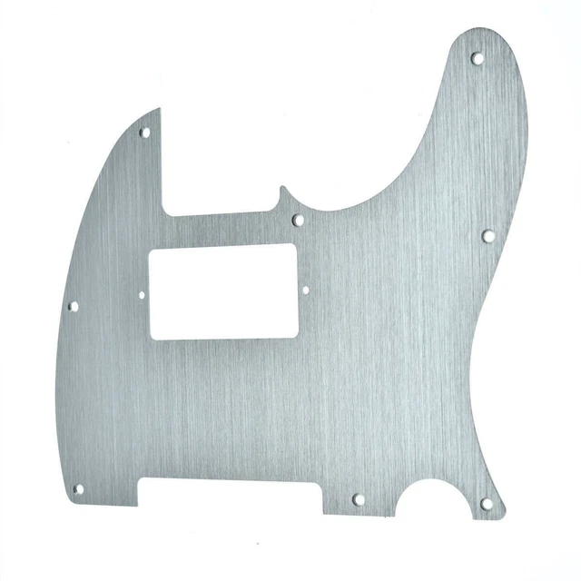 NEW PICKGUARD TELECASTER Métal ALU brossé - silver - humbucker - guitare télé