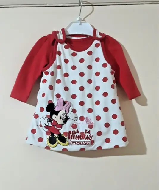 Baby Girl 's Minnie Dress outfit  By Disney size 0-3 mths