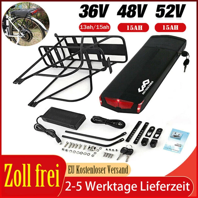 E-Bike Akku 48V 20AH Lithium - Wasserdichter Pedelec Akku Mit BMS