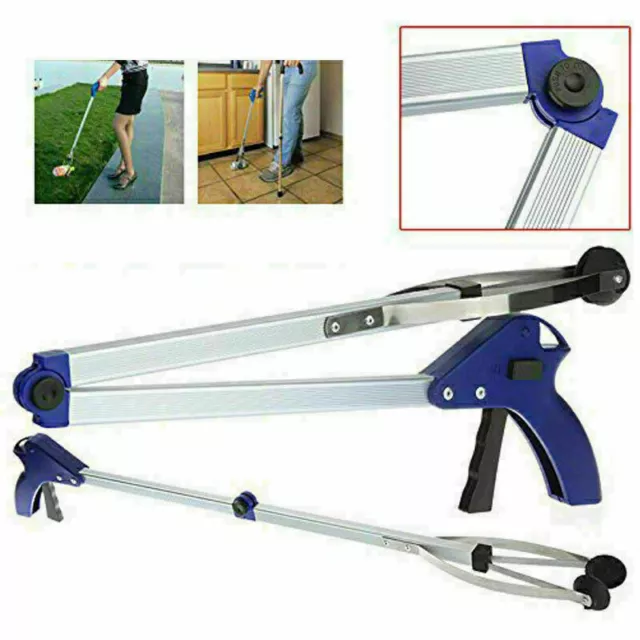Pinza da cucina pieghevole 32" Helper Grabber braccio lungo raccolta spazzatura a mano