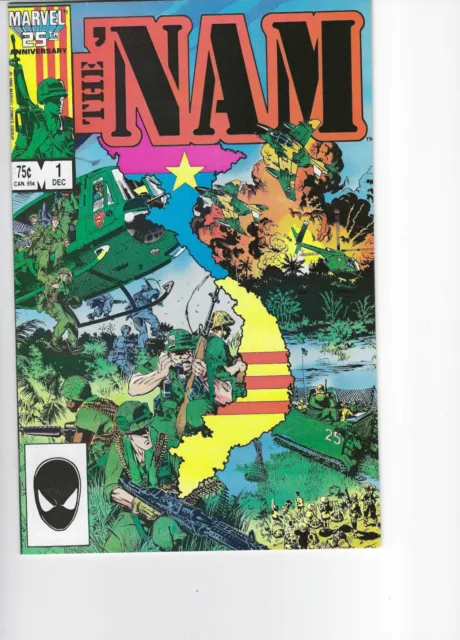 The Nam #1 Marvel Comics 1986 Michael Golden Cover Vietnam War NM
