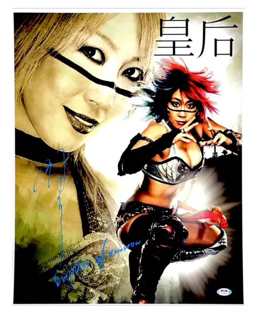 Wwe Asuka Firmata a Mano Autografato 16X20 Foto Con a Prova Di E PSA DNA COA 1