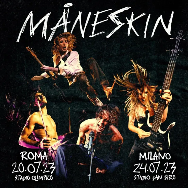 Biglietto concerto MANESKIN Milano 24/07 San siro - ANELLO BLU, FILA 2