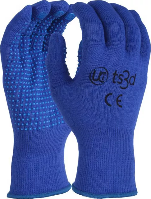 10 Pares UCI TS3D PVC Moteado Aislamiento Térmico Frío Forro de Invierno Guantes