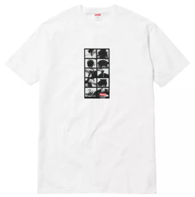 Supreme Shibuya Box Logo T-Shirt Bullet Nate Lowman Medium Tee Shirt White  Black