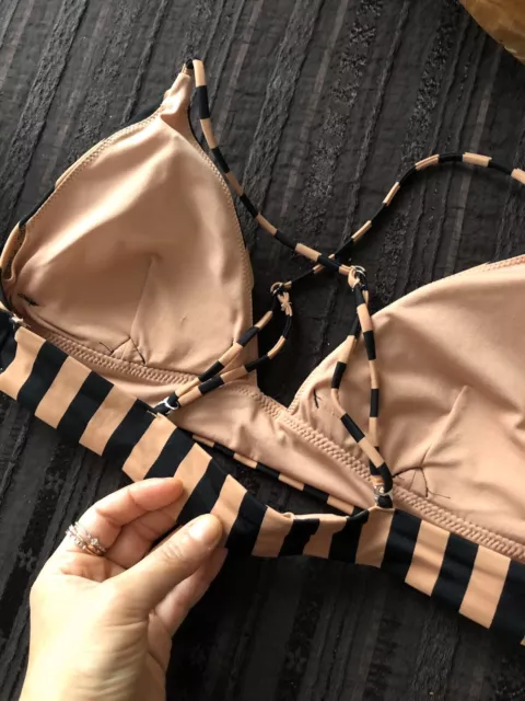 H&M HM Triangel Bikini Oberteil S M 36/38 NEU XXL Doppelt Stark Gefüttert Lachs 3