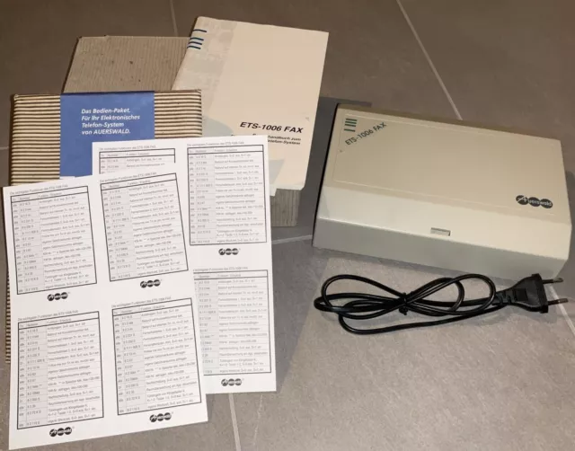 Auerswald analoge Anlage ETS-1006 Fax mit integrierter Faxweiche