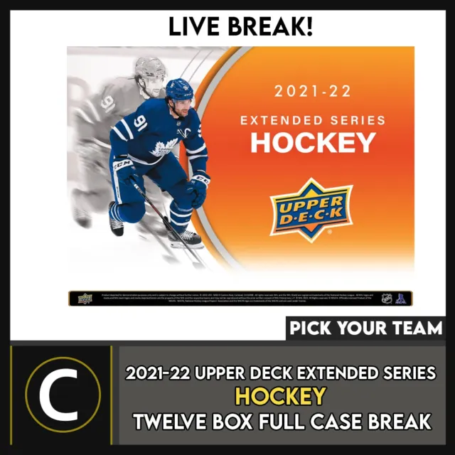 2021-22 Upper Deck Extended Series Hockey 12 Box Break #H1503 - Pick Your Team