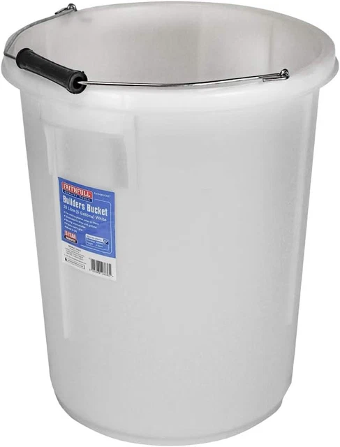 Cubo Faithfull FAI5GBUCKET 5 galones 25L - blanco